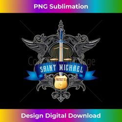 Saint Michael Patron Saint of Police Officers Catholic - Artisanal Sublimation PNG File - Animate Your Creative Concepts