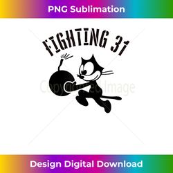 WW2 VFA-31 Tomcatters Squadron Patch - Eco-Friendly Sublimation PNG Download - Animate Your Creative Concepts