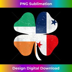 Panamanian Irish Shamrock Panama Ireland St. Patrick's Day - Contemporary PNG Sublimation Design - Enhance Your Art with a Dash of Spice