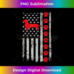 Best Firefighter Dachshund Mom Dad Ever US Flag Dog Paws - Innovative PNG Sublimation Design - Spark Your Artistic Genius