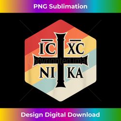 Christian IC XC NIKA - Retro Eastern Orthodox - Minimalist Sublimation Digital File - Elevate Your Style with Intricate Details