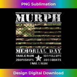 Memorial Day Murph Camo Patriotic 2019 WOD Challenge - Sophisticated PNG Sublimation File - Challenge Creative Boundaries