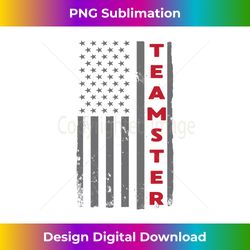 Teamster American Flag Patriotic Truck Driver US Trucking - Urban Sublimation PNG Design - Animate Your Creative Concepts
