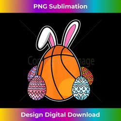 easter day basketball bunny easter eggs - luxe sublimation png download - ideal for imaginative endeavors