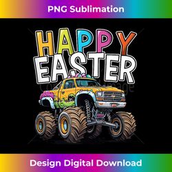 Happy Easter Monster Truck Easter Egg Hunting Boys - Vibrant Sublimation Digital Download - Tailor-Made for Sublimation Craftsmanship