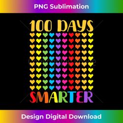 100th Day Of School Teacher Student Hearts 100 Days Smarter - Bespoke Sublimation Digital File - Chic, Bold, and Uncompromising