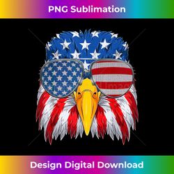 PATRIOTIC EAGLE 4th of July USA American Flag - Deluxe PNG Sublimation Download - Customize with Flair