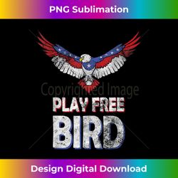 4th July Play Free Bird Bald Eagle American flag - Minimalist Sublimation Digital File - Enhance Your Art with a Dash of Spice