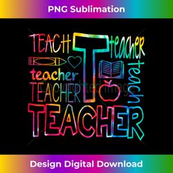 Tie Dye Inspirational Teacher First Day Back To School - Sublimation-Optimized PNG File - Pioneer New Aesthetic Frontiers