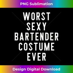 Couples Halloween s Worst Sexy Bartender Costume Ever - Urban Sublimation PNG Design - Tailor-Made for Sublimation Craftsmanship