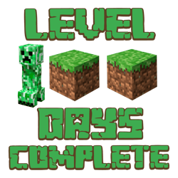 Minecraft Level 100 Days Complete Png
