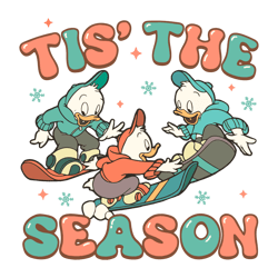 Tis The Season Christmas Disney Huey Dewey And Louie SVG