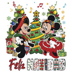 Feliz Navidad Mexican Christmas Disneyland SVG