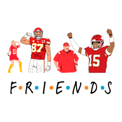 Friends Kansas City Chiefs SVG Digital Download