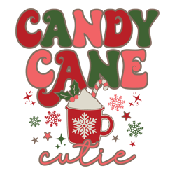 Candy Cane Cutie Oatmeal Natural Cocoa SVG