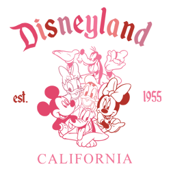 Disneyland California Est 1955 Valentines Day SVG