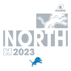 Nfc North 2023 Champions Detroit Lions SVG Untitled