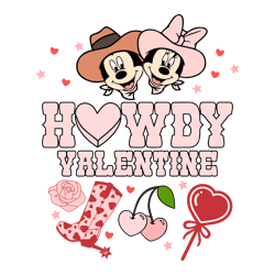 Disney Western Howdy Valentine SVG