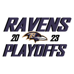 Baltimore Ravens 2023 Nfl Pla1yoffs SVG