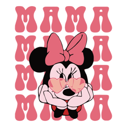 Cute Mama Minnie Mouse SVG