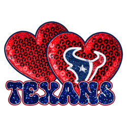 Valentine Houston Texans Football Hearts PNG