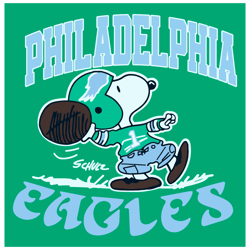 Football Philadelphia Eagles X Snoopy SVG
