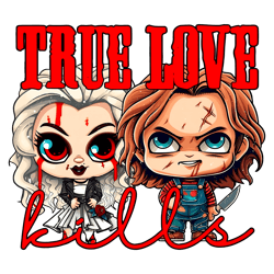 True Love Chucky And Tiffany Valentine PNG