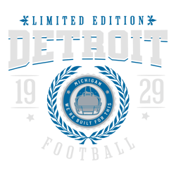 Vintage Detroit Football We Are Built For This SVG
