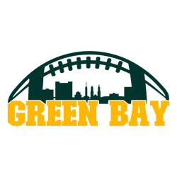Green Bay Football Skyline SVG Digital Download Untitled