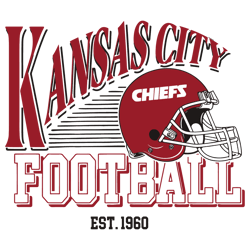 Kansas City Football Est 1960 Helmet SVG