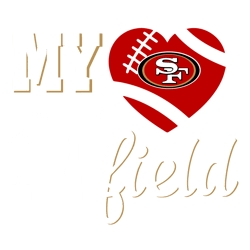 Retro My Heart Is On That Field SVG