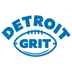 Retro Detroit Grit Football SVG