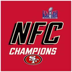 San Francisco 49ers 2023 Nfc Champions Iconic SVG