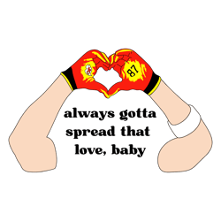 Travis Kelce 87 Heart Always Gotta Spread That Love SVG
