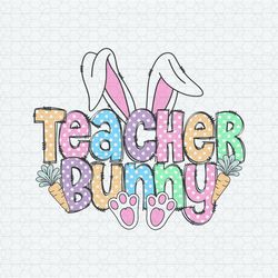 Retro Teacher Bunny Easter SVG