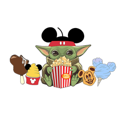 Baby Yoda Disney Snacks PNG