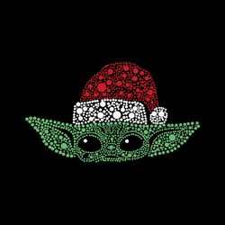 Yoda Baby Merry Christmas - Baby Yoda Lover Christmas Hat SVG