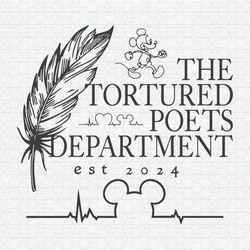 Mickey Mouse The Tortured Poets Department SVG
