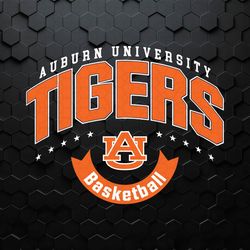 Auburn University Tigers Basketball Stars Svg Digital Download