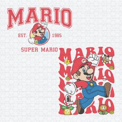Funny Super Mario Est 1985 SVG