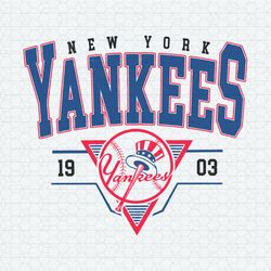 New York Yankees Baseball Mlb 1903 SVG