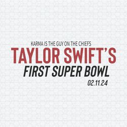 Taylor Swift First Super Bowl 2024 SVG1