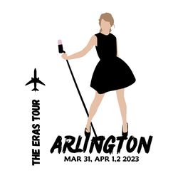 Taylor Swift The Eras Tour Arlington Concert Svg