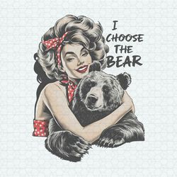 I Choose The Bear Funny Meme PNG
