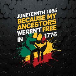 Vintage Juneteenth 1865 Black Lives Matter SVG