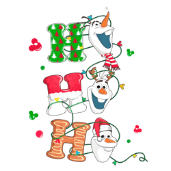 Cute Ho Ho Ho Olaf Christmas PNG