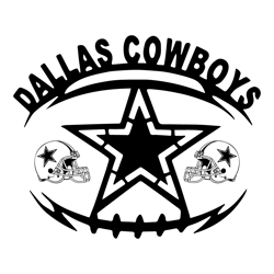 Star Dallas Cowboys Football SVG Digital Download
