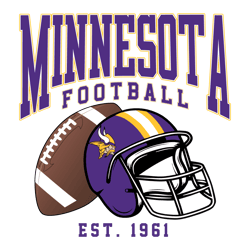 Minnesota Vikings 1961 Football Helmet SVG Download