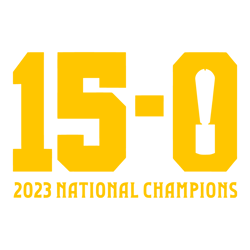 Michigan Wolverines Trophy 2023 National Champions SVG
