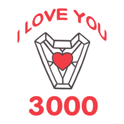 Iron Man I Love You 3000 Valentines Day SVG
